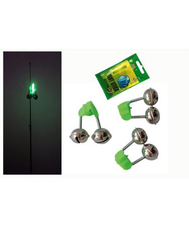 Toasis Fishing Bite Indicator Rod Alert Bell Alarm with Glow Sticks Pack of 20pcs