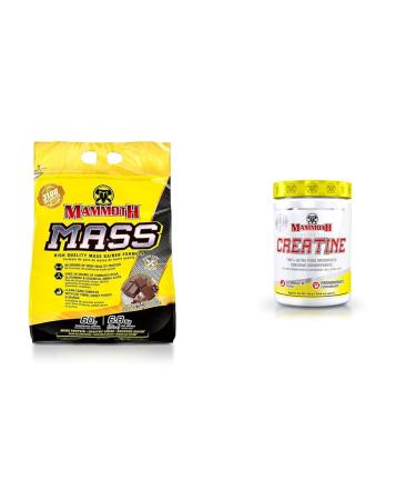 MAMMOTH MASS: Weight Gainer High Calorie Protein Powder Workout Smoothie Shake Meal Replacement & Creatine 300gm SUPPLEMENT + SUPPLEMENT 15331 6.8 kg (Pack of 1)