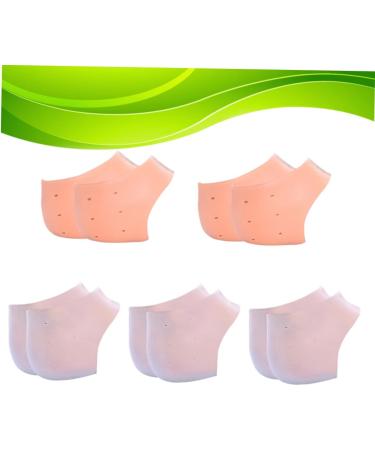 minkissy 15 Pairs Pedicure Heel Crack Reusable Moisturizing Heal Dry Cracked Heels Silicone Heel Grips Cushion Sleeves Foot Silicone Heel Pads Spa Heel Sleeve Gel Heel Protectors Sock Set - Buy Online on SooperMarket.com