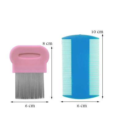 SKYPIA Pet Lice Comb Set for Dog Cat - Flea Tick Dandruff Remover & Grooming Supplies (4 Pack) - Buy Online on SooperMarket.com