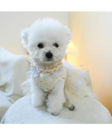 BT Bear Smally Dog & Cat Princess Tutu Dress - Lace Wedding Outfit for Small Pets - Size M Apricots - Buy Online on SooperMarket.com