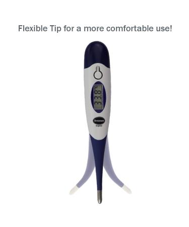 Oral Thermometer - Fast and Accurate Digital Thermometer for Oral and Rectal Measurement - 25 Free Probe Covers - Buy Online on SooperMarket.com