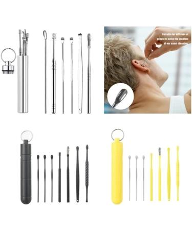 Portable Ear Cleaner Stainless Steel Ear Spoon Set Stainless Steel Ear Wax Remover Reusable Stainless Steel Ear Wax Remover Set Ear Wax Easily Removed Ideal for Personal and Home Use(NO.2) - Buy Online on SooperMarket.com