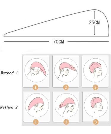 Anller 3-Pack Microfiber Hair Crop & Drying Cloth Set - Bath Cap & Shower Headscarf for Long Thick Hair - Buy Online on SooperMarket.com