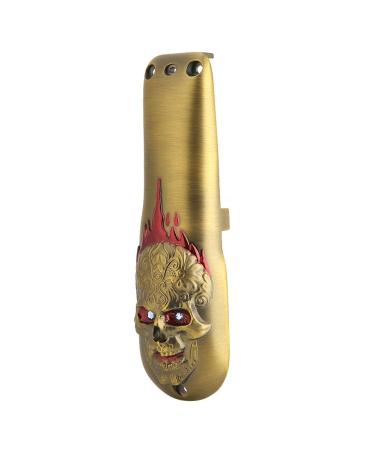 Professional Hair Clipper Front Cover - Electric Hair Cutter Trimmer Protective Casing for WAHL (Skull Gold - Buy Online on SooperMarket.com