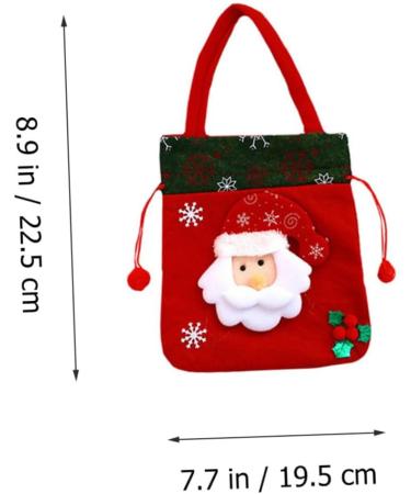 KOMBIUDA Pouch 3pcs Christmas Bag Candy Bags Christmas Packaging Bags Sack Bags Cute Storage Bags Drawstring Pouch - Buy Online on SooperMarket.com