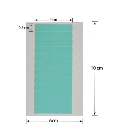 Pack of 60 Double-Sided Adhesive Strips for Hair Extensions | High Strength 4x0.8 cm Replacement Tapes - Buy Online on SooperMarket.com