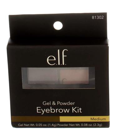 E.L.F. Eyebrow Kit - Gel & Powder, Medium - 0.05 oz Gel, 0.08 oz Powder - Buy Online on SooperMarket.com