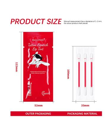 SWETIYOU Tattoo Lipstick Cotton Swab Set - 24Pcs Waterproof Non-Stick Q Tip Lip Tint Stain for Long Lasting Cute Lip Makeup - Buy Online on SooperMarket.com