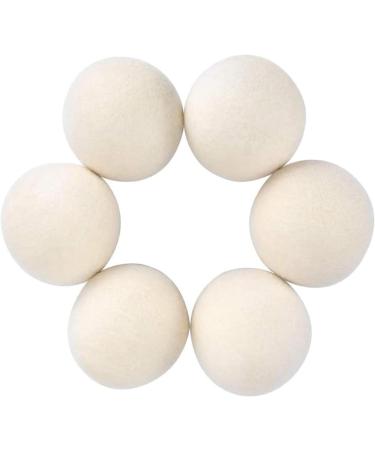 Buy Organic Wool Dryer Balls - 100% New Zealand Wool XL Size 6-Pack | Natural Fabric Softener & Shorten Drying Time - Buy Online on SooperMarket.com