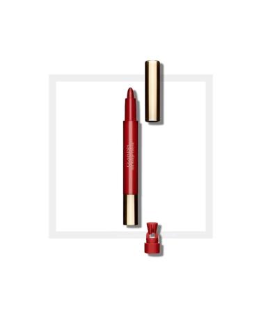 Clarins Joli Rouge Lip Crayon | 2-In-1 Lip Liner Defines and Fills In Lips in 1 Step | Built-In Sharpener Allows For Precision Lining | Bold Matte Non-Drying and Lightweight | Hydrates Lips |0.02 Oz 742C - Joli Rouge