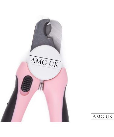 AMG Professional Pet Nail Clippers for Dogs & Cats with Protective Guard and Ergonomic Design - Includes Nail File - Ideal for Large & Small Pets - Buy Online on SooperMarket.com