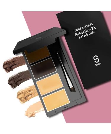 Sistar Tame & Sculpt Perfect Eyebrow Kit - 3 Colors + Wax & Brush Spooly Duo | International Shipping Available - Buy Online on SooperMarket.com