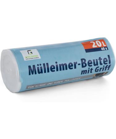 Premium 20L Garbage Bags - 400 Pieces Tear-Resistant & Waterproof Stretcher Handles Eco-Friendly 10 Pack - Buy Online on SooperMarket.com