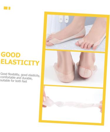 Sleeve Protectors 8 Pcs with Big Splitter, Thumb Protector, and Hallux Valgus Separators - Convenient Straps for Men - Soft Elasto Gel - Transparent - 23.5x2.3cm - Set of 2 - Buy Online on SooperMarket.com