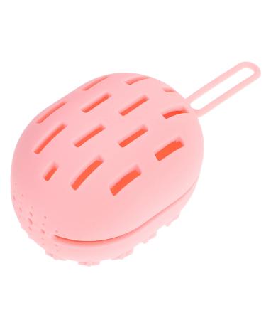 Angoily Box Beauty Egg Storage Bag Sponge Egg Tray Travel 7.8X6CM Pink