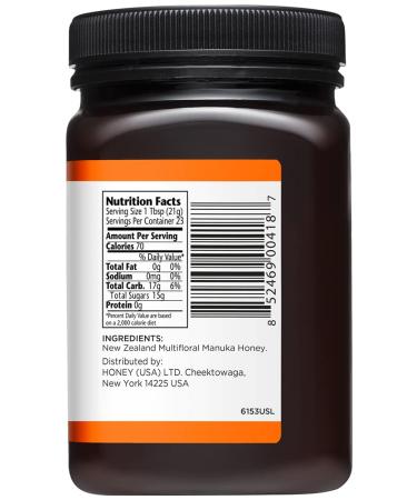 Manuka Doctor Multifloral Manuka Honey MGO 35+ - 17.6 oz (500g) - Premium Health Boost - Buy Online on SooperMarket.com
