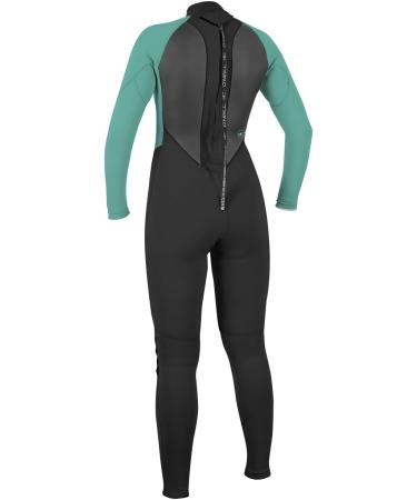 O'Neill Women's Reactor-2 3/2mm Full Wetsuit | Back Zip | Black/Light Aqua - Buy Online on SooperMarket.com