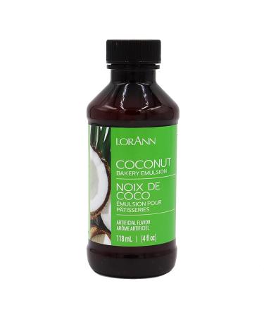 Lorann Oils Bakery Emulsions Natural & Artificial Flavor 4oz-Coconut -0806-0744 Coconut 4 Fl Oz (Pack of 1)