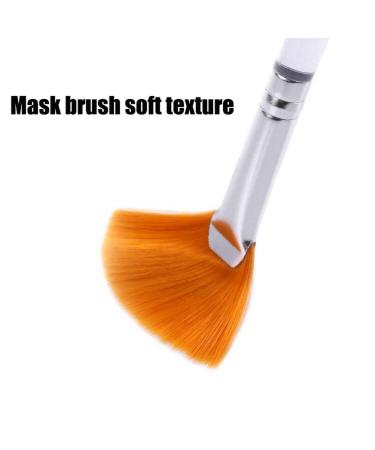4 Pcs Soft Facial Applicator Brushes for Peel Glycolic Mask - Orange-White - Buy Online on SooperMarket.com