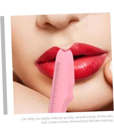 WOONEKY Silicone Beauty Ruler Tape Silicone Mold Mascara Shield Guard Mutitool Travel Make up Pink Stencil 15X4.15CM Pink - Buy Online on SooperMarket.com