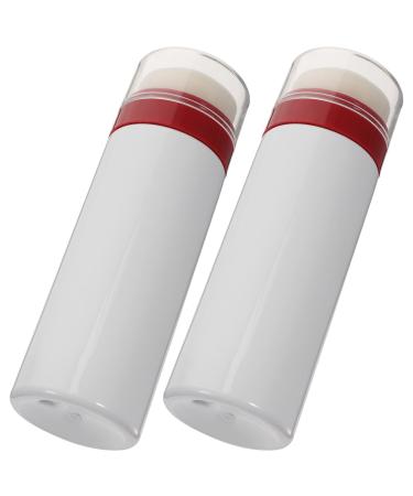 Beavorty 2pcs Empty Loose Powder Dispenser Bottle Portable Baby Powder Puff Bottles Baby Body Talcum Powder Containers for Home Outdoor Trip