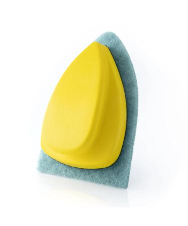 ZABEES Polishing Cleaner Window Glass Countertop Car Wash Wipe Tool With Nylon Cloth Scrub Pad Windshield Buffing Wrapping Brush 1pc Handle+5pcs Pad