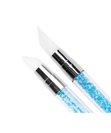 Emmi Nail Silicone Brush Set 5 Pcs for Gel Nails 3D & UV Art | Disinfected & Perfect for Color Gels - Buy Online on SooperMarket.com