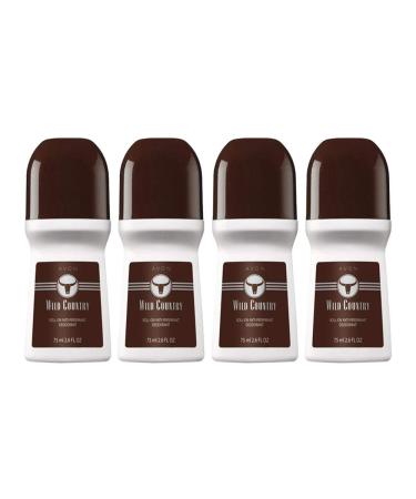 Avon Wild Country Roll-on Anti-perspirant Deodorant Bonus Size 2.6 oz (4-Pack)