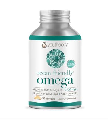 Ocean-Friendly Omega3 Compatible with Youtheory 120 Vegan Softgels