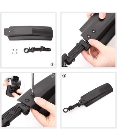 26 inch Bike Mudguard Set - Front & Rear Mud Guards Kit for Road, Mountain, Fat Tire Bikes - Quick Release Fenders for Outdoor Cycling - Buy Online on SooperMarket.com