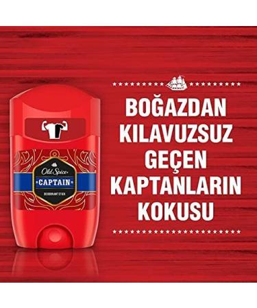Old Spice Captain Deodorant Stick 50ml - Long-Lasting Odor Protection - Buy Online on SooperMarket.com