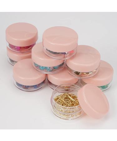 24-Pack Mini Pink Lip Balm Jars - Empty Plastic Cream Cans for Travel Cosmetics and Nail Art - Perfect for Creams Lotions & Masks - Buy Online on SooperMarket.com