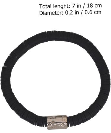 TENDYCOCO 3pcs Clay Bracelet Polymer Clay Manual Jewelry 18X0.6cmx2pcs Blackx2pcs - Buy Online on SooperMarket.com