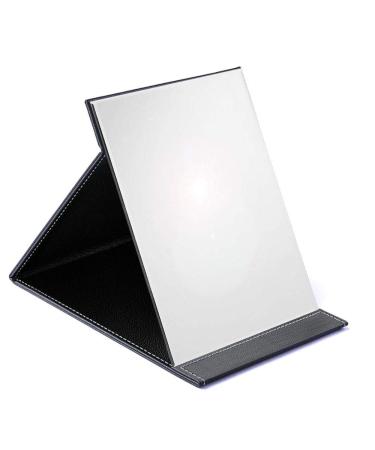 EFAILY Folding Travel Mirror, PU Portable Adjustable Rectangular Ultrathin Mirror, for Travel, Camping,Home(6.4W5.3L) 6.4x5.3 Inch (Pack of 1)
