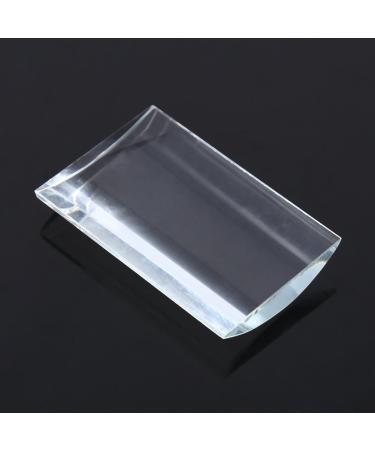 Lash Trays for Extensions | Transparent Reusable Curved Tile | Large Volume Eyelash Extension Stand & Glass Glue Pallet - Buy Online on SooperMarket.com