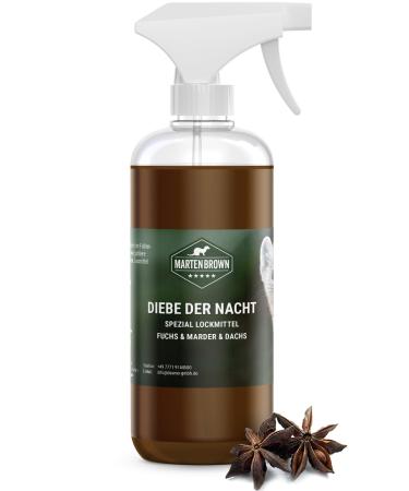 Martenbrown thieves of the night lure spray for martens fox badger raccoon fragrance attractive for falling martenlock agents for live traps marten trap 500ml
