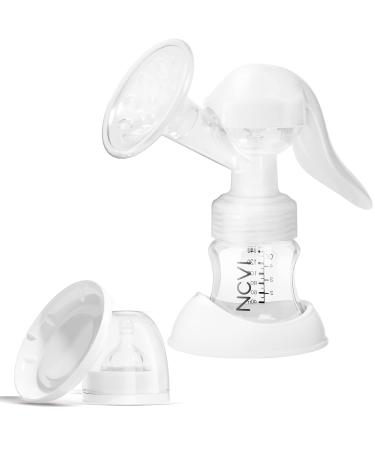 NCVI manual breast pump including bottle 150 ml BPA-free for gentle and effective pumping manual breastfeeding pump breast pump