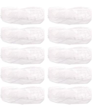 10pcs Disposable Arm Sleeves Covers Elastic End Wrist Clear Waterproof Protective Oversleeves for Protection Painting Cleaning - Buy Online on SooperMarket.com