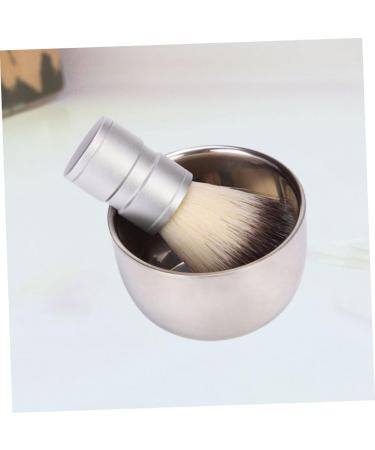 Premium Housoutil Men's Shaving Cream & Brush Set - Travel-Friendly Stainless Steel Shaving Cup & Bowl - Buy Online on SooperMarket.com