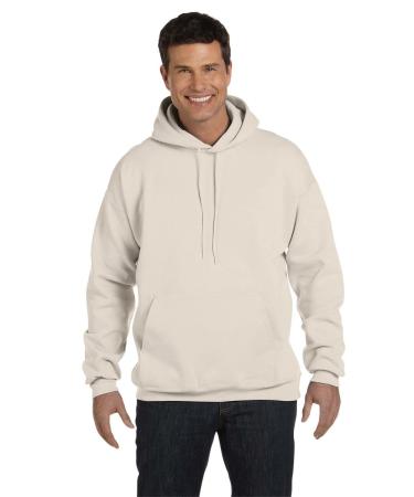 Hanes Mens Ultimate Cotton Heavyweight Pullover Hoodie Sweatshirt Large Sand