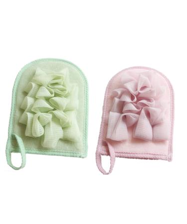 minkissy Bath Sponge Infant Mittens Shower Sponge Rub Mud Baby Japanese and Korean
