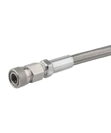 Gurlleu 4500psi Stainless Steel Paintball Filling Hose Whip Extension - 24 inch - Buy Online on SooperMarket.com