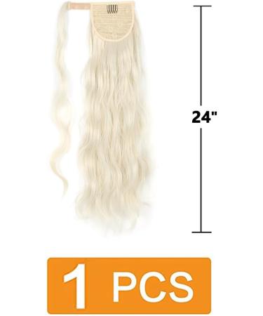 Prinfantasy Long Wavy Synthetic Ponytail Extension 24 inch - Curly Wrap Around Hairpiece for Women | MW131 - Buy Online on SooperMarket.com