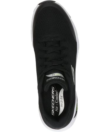 Skechers Women's Arch Fit Infinity Cool Sneakers - 43 EU Black Textile Synthetic with White Trim | International Shipping Available - Buy Online on SooperMarket.com