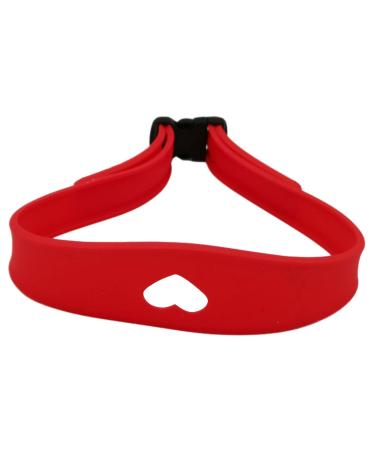 Sharplace Hair Trimming Guide Curved Silicone Haircut Band Reusable DIY Trimming Neck Hair Guide Red