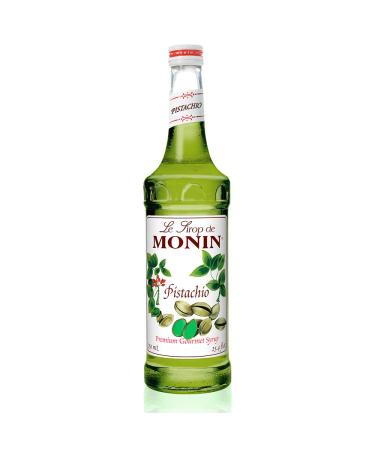 Monin - Pistachio Syrup, Rich and Roasted Pistachio Flavor, Great for Lattes, Mochas, and Dessert Cocktails, Non-GMO, Gluten-Free (750 ml)