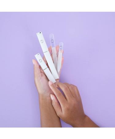 Malva Belle Best Crystal Glass Nail File Long Lasting Double Sided Tempered Glass File Professional Salon Manicure/Pedicure Filing Tool for Natural Nails - 2 Pack (3 mm) Clear X2 3mm - Buy Online on SooperMarket.com