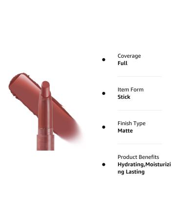 ColourPop GOAL DIGGER Lippie Stix Matte Lipstick - Dark Coral Rose | Long-Lasting Hydrating Formula - Buy Online on SooperMarket.com