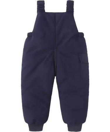 Happy Cherry Baby Winter Pants - Newborn Boys Girls Overall Ski Trousers - Infant Warm Snow Bib Pant - Toddler Windproof Padded Snowsuit Bottoms - Dark Blue - Buy Online on SooperMarket.com